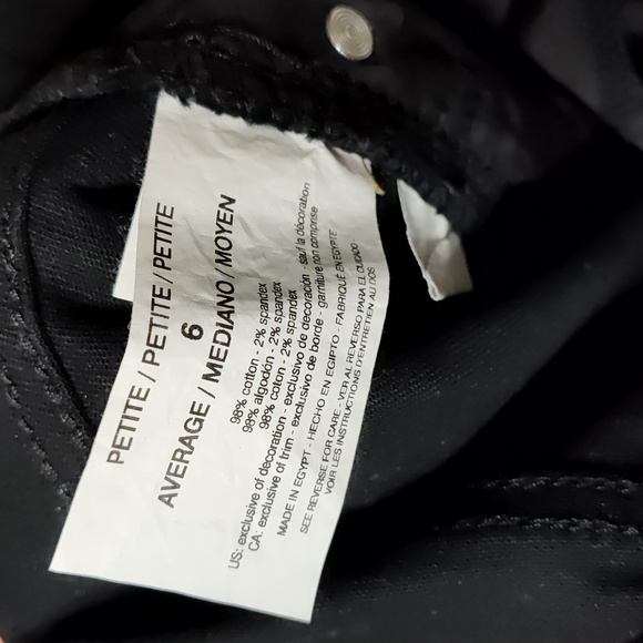 Gloria Vanderbilt Amanda Black Jeans High Rise Classic Tapered  Petite - Picture 8 of 16